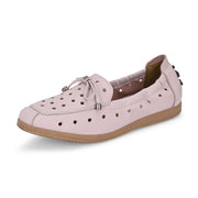 Women Premium Leather Slip On Flexible Loafer (W-Angel-50-Pink)