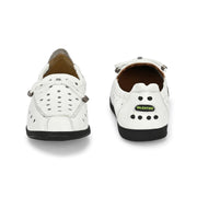 Women Premium Leather Slip On Flexible Loafer (W-Angel-50-White)