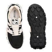 Women Chunky Lace-Up Sneakers (W-ATF-27-BLACK)