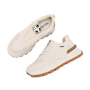 Women Chunky Lace-Up Sneakers (W-ATF-27-WHITE)