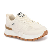 Women Chunky Lace-Up Sneakers (W-ATF-27-WHITE)