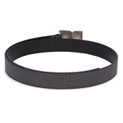 Valentino Women's Fashion Belt – Black with Silver Buckle (W-BT-HI-02-BLACK-SILVER)