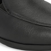 Women Premium Leather Slip On Formal Shoes (W-Comfina-10-Black)