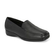 Women Premium Leather Slip On Formal Shoes (W-Comfina-10-Black)
