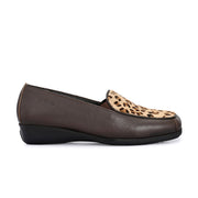 Women Premium Leather Slip On Loafers (W-Comfina-15-Brown)