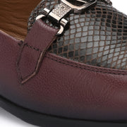 Women Premium Leather Slip On Loafers (W-Comfina-25-Bordo)