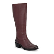 Women Premium Leather Zipper Boots (W-DreamGirl-97-Bordo)
