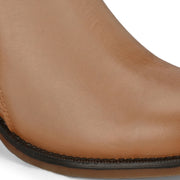 Women Premium Leather Zipper Boots (W-DreamGirl-85-Beige)