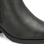 Women Premium Leather Zipper Boots (W-DreamGirl-85-Black)