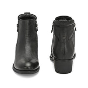 Women Premium Leather Zipper Boots (W-DreamGirl-85-Black)