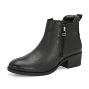 Women Premium Leather Zipper Boots (W-DreamGirl-85-Black)