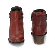 Women Premium Leather Zipper Boots (W-DreamGirl-85-Bordo)