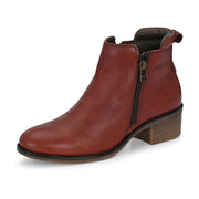 Women Premium Leather Zipper Boots (W-DreamGirl-85-Bordo)