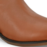 Women Premium Leather Zipper Boots (W-DreamGirl-85-Peach)