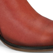 Women Premium Leather Zipper Boots (W-DreamGirl-85-Red)