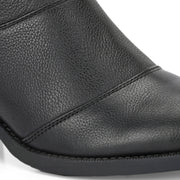 Women Premium Leather Zipper Boots (W-DreamGirl-97-Black)