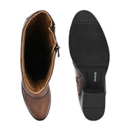 Women Premium Leather Zipper Boots (W-DreamGirl-97-Brushoff)