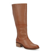Women Premium Leather Zipper Boots (W-DreamGirl-97-Tan)