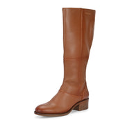 Women Premium Leather Zipper Boots (W-DreamGirl-97-Tan)