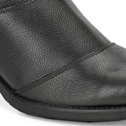 Women Premium Leather Zipper Boots (W-DreamGirl-99-Black)