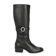 Women Premium Leather Zipper Boots (W-DreamGirl-99-Black)