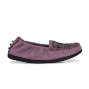Women Premium Leather Flexible Slip On Loafer (W-Flexy-02-Lilac)