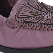 Women Premium Leather Flexible Slip On Loafer (W-Flexy-02-Lilac)