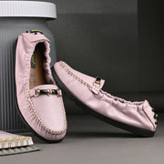 Women Premium Leather Pink Formal Slip On Flexible Loafer (W-Flexy-08-Pink)