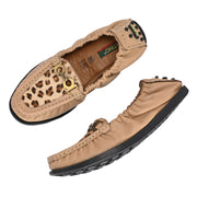 Women Premium Leather Beige Formal Slip On Loafer (W-Flexy-10-Beige)