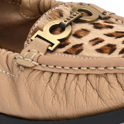 Women Premium Leather Beige Formal Slip On Loafer (W-Flexy-10-Beige)