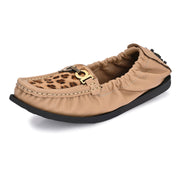 Women Premium Leather Beige Formal Slip On Loafer (W-Flexy-10-Beige)