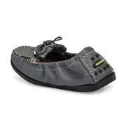 Women Premium Leather Slip On Loafer (W-Flexy-15-Metalic-Grey)