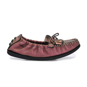 Women Premium Leather Slip On Loafer (W-Flexy-15-Metalic-RoseGold)