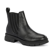 Women Premium Leather Side Zip Chelsea Boots (W-HR-85-BLACK)