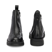 Women Premium Leather Side Zip Chelsea Boots (W-HR-85-BLACK)