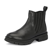 Women Premium Leather Side Zip Chelsea Boots (W-HR-85-BLACK)