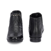 Women Premium Leather Chelsea Boots (W-JANY-076-BLACK)