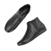 Women Premium Leather Chelsea Boots (W-JANY-076-BLACK)