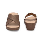 Women Cross Strap Wedge Sandals (W-MS-01-ANTIQUE)