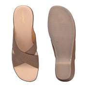 Women Cross Strap Wedge Sandals (W-MS-01-ANTIQUE)