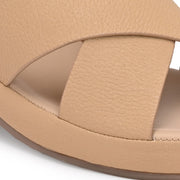 Women Cross Strap Wedge Sandals (W-MS-01-BEIGE)