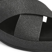 Women Cross Strap Wedge Sandals (W-MS-01-BLACK)