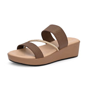 Women Double Strap Wedge Sandals (W-MS-02-ANTIQUE)