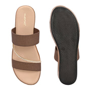 Women Double Strap Wedge Sandals (W-MS-02-ANTIQUE)