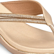 Women Slip On Wedge Sandals (W-MS-05-GOLD)