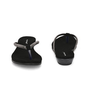 Women Embellished Strap Flat Sandals (W-MS-06-BLACK)