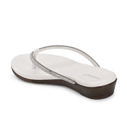 Women Embellished Strap Flat Sandals (W-MS-06-WHITE)