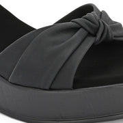 Women Ankle Strap Wedge Sandals (W-MS-08-BLACK)