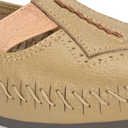 Women Premium Leather Loafer (W-MT-02-Beige)