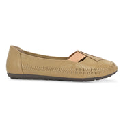 Women Premium Leather Loafer (W-MT-02-Beige)